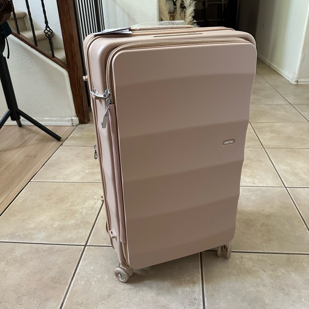 Tan Hardshell Luggage